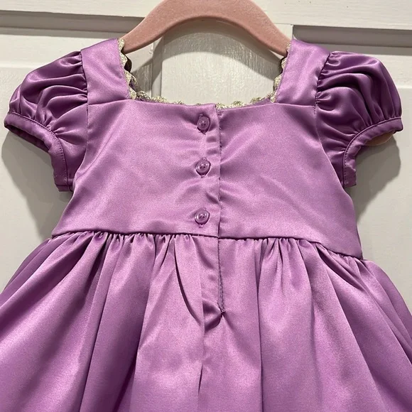 NWT Janie and Jack x Disney RAPUNZEL Purple Princess Dress Size 6-12 Months - Picture 10 of 16